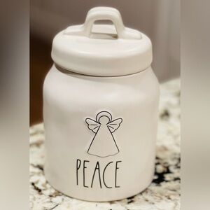 NEW Rae Dunn Christmas Peace Angel Canister